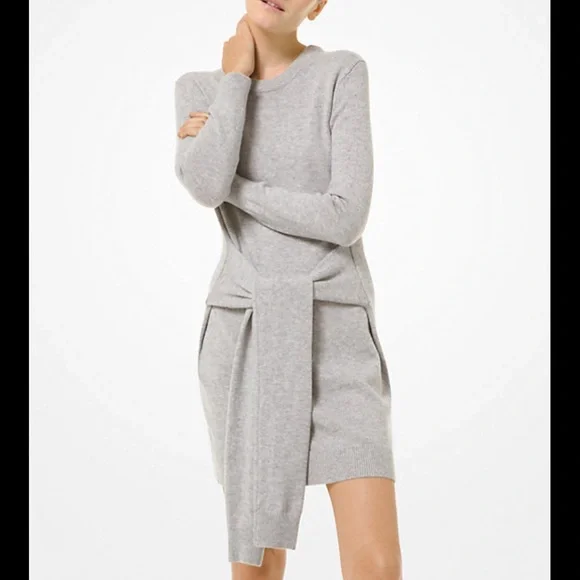 MICHAEL KORS COLLECTION
Cashmere Tie-Waist Dress, Medium - Picture 1 of 8